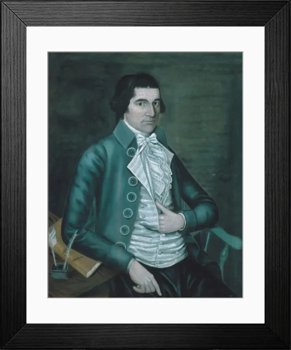 Framed Print : Job Perit, 1790. Creator: Reuben Moulthrop Framed Print : Job Perit, 1790. Creator: Reuben Moulthrop