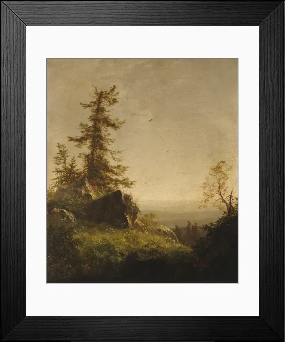 Framed Print : Morning on the Mountain, 1856. Creator: Richard William Hubbard Framed Print : Morning on the Mountain, 1856. Creator: Richard William Hubbard