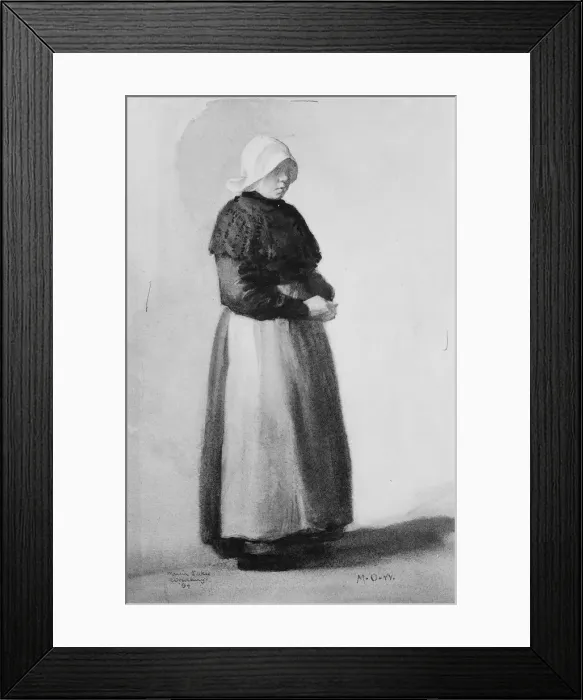 Framed Print : Dutch Woman, 1894. Creator: Marcia Oakes Woodbury Framed Print : Dutch Woman, 1894. Creator: Marcia Oakes Woodbury