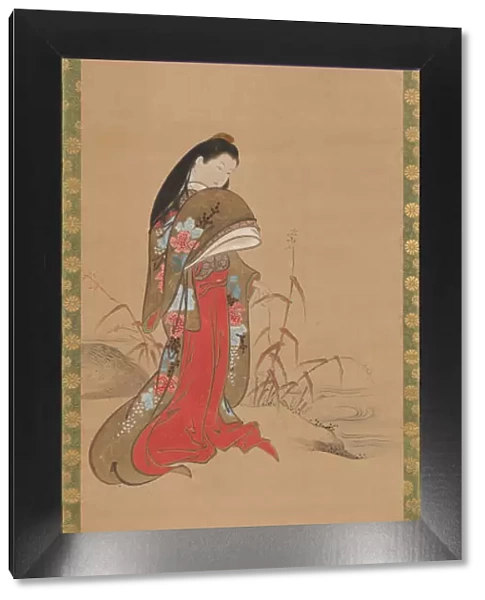 Lady Ise by the Riverbank, late 18th century. Creator: Nishikawa Sukenobu