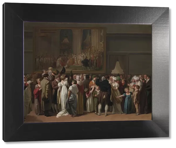 The Public Viewing Davids Coronation at the Louvre, 1810. Creator
