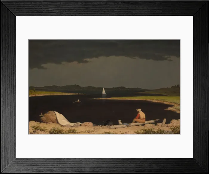 Framed Print : Approaching Thunder Storm, 1859. Creator: Martin Johnson Heade Framed Print : Approaching Thunder Storm, 1859. Creator: Martin Johnson Heade