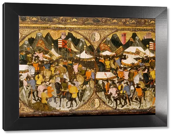 The Conquest of Naples by Charles of Durazzo, 1381-82. Creator: Master of Charles of Durazzo
