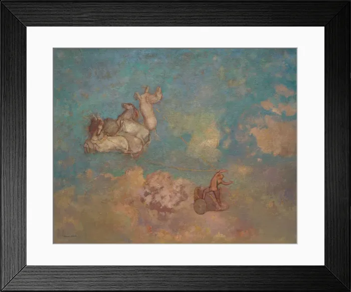 Framed Print : The Chariot of Apollo, 1905-16. Creator: Odilon Redon Framed Print : The Chariot of Apollo, 1905-16. Creator: Odilon Redon