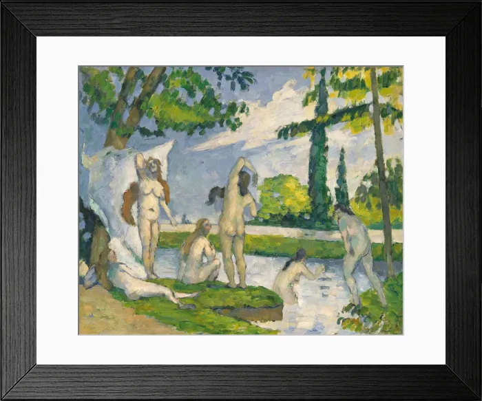 Framed Print : Bathers, 1874-75. Creator: Paul Cezanne Framed Print : Bathers, 1874-75. Creator: Paul Cezanne