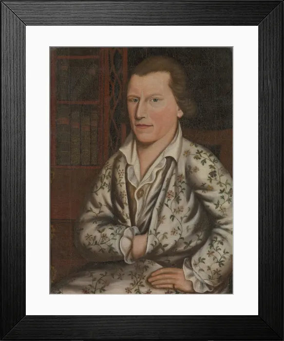 Framed Print : Portrait of William Duguid, 1773. Creator: Prince Demah Barnes Framed Print : Portrait of William Duguid, 1773. Creator: Prince Demah Barnes