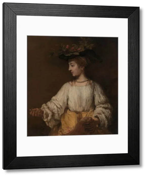 Framed Print : Flora, ca. 1654. Creator: Rembrandt Harmensz van Rijn Framed Print : Flora, ca. 1654. Creator: Rembrandt Harmensz van Rijn