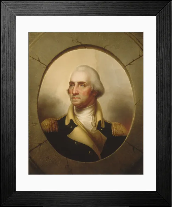 Framed Print : George Washington, ca. 1846. Creator: Rembrandt Peale Framed Print : George Washington, ca. 1846. Creator: Rembrandt Peale