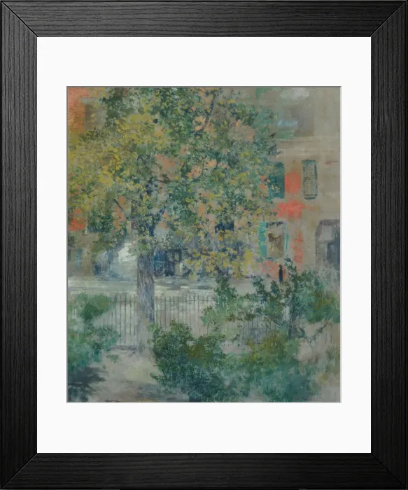 Framed Print : View from the Artists Window, Grove Street, ca. 1900. Creator: Robert Frederick Blum Framed Print : View from the Artists Window, Grove Street, ca. 1900. Creator: Robert Frederick Blum