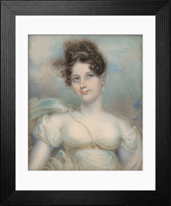 Framed Print : Mrs. Manigault Heyward (Susan Hayne Simmons), ca. 1813. Creator: Robert Fulton Framed Print : Mrs. Manigault Heyward (Susan Hayne Simmons), ca. 1813. Creator: Robert Fulton
