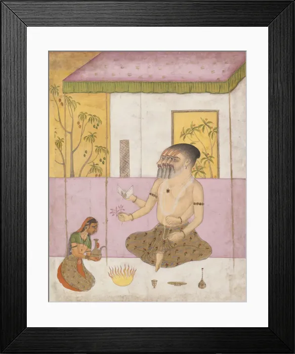 Framed Print : Khambhavati Ragini: Folio from a ragamala series (Garland of Musical Modes), ca. 1675 Framed Print : Khambhavati Ragini: Folio from a ragamala series (Garland of Musical Modes), ca. 1675