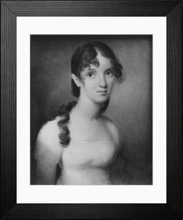 Framed Print : Mrs. Robert Watts (Matilda Ridley), ca. 1810. Creator: Anson Dickinson Framed Print : Mrs. Robert Watts (Matilda Ridley), ca. 1810. Creator: Anson Dickinson