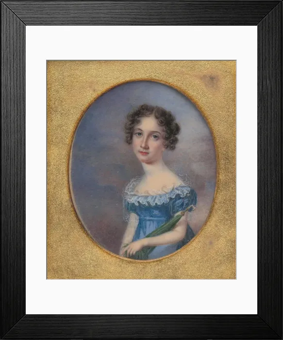 Framed Print : Sarah Ann Beck, ca. 1818. Creator: Anna Claypoole Peale Framed Print : Sarah Ann Beck, ca. 1818. Creator: Anna Claypoole Peale