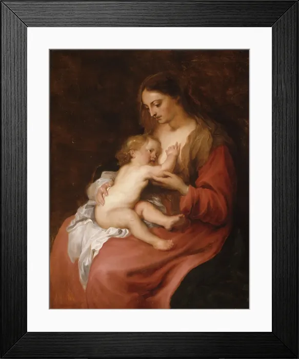Framed Print : Virgin and Child, ca. 1620. Creator: Anthony van Dyck Framed Print : Virgin and Child, ca. 1620. Creator: Anthony van Dyck