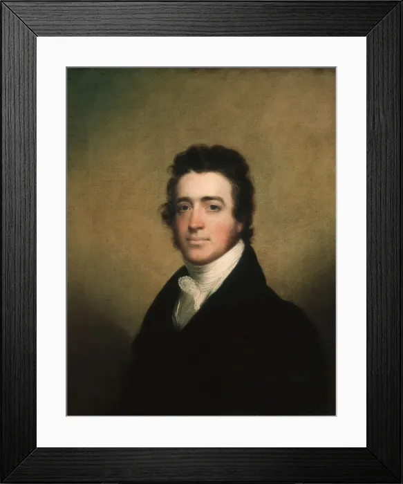 Framed Print : Augustus Washington Clason, ca. 1820. Creator: John Wesley Jarvis Framed Print : Augustus Washington Clason, ca. 1820. Creator: John Wesley Jarvis