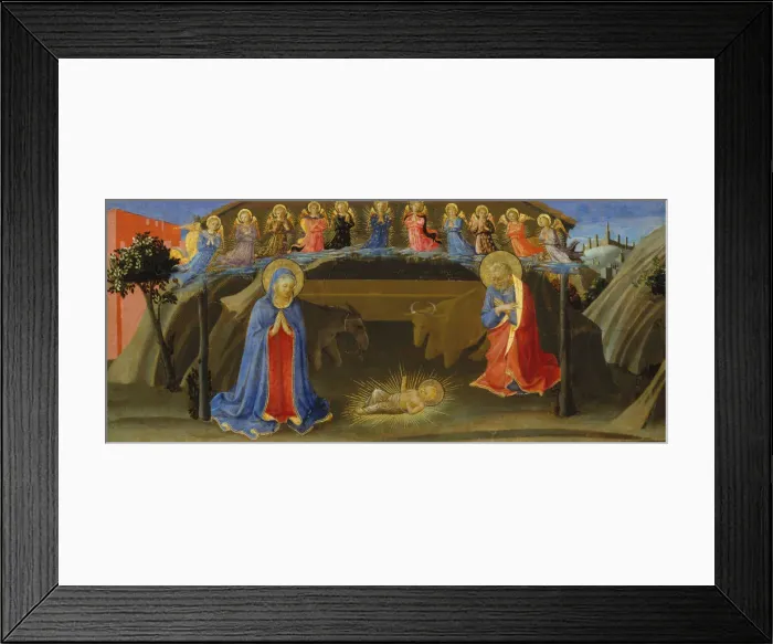 Framed Print : The Nativity, ca. 1433-34. Creator: Zanobi di Benedetto Strozzi Framed Print : The Nativity, ca. 1433-34. Creator: Zanobi di Benedetto Strozzi