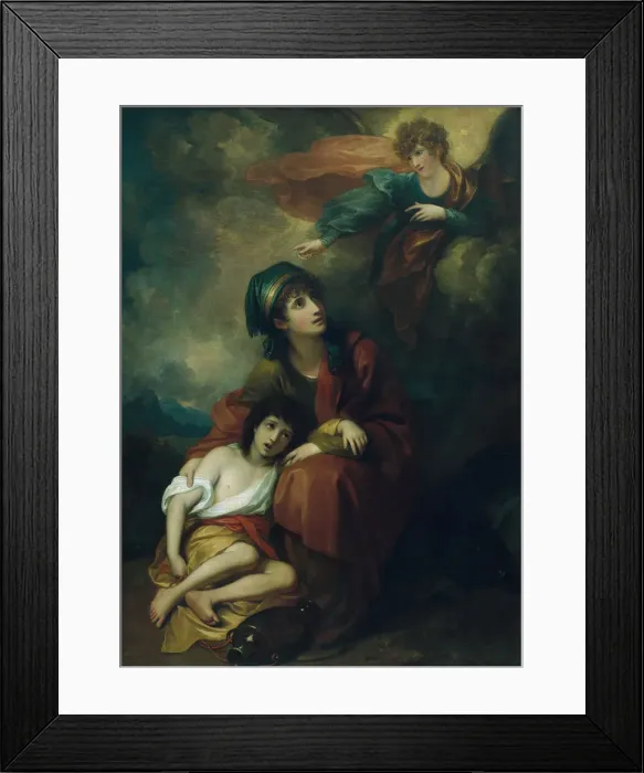 Framed Print : Hagar and Ishmael, 1776, reworked 1803. Creator: Benjamin West Framed Print : Hagar and Ishmael, 1776, reworked 1803. Creator: Benjamin West