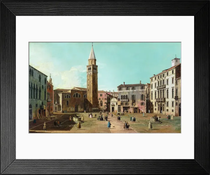 Framed Print : Campo Sant Angelo, Venice, 1730s. Creator: Canaletto Framed Print : Campo Sant Angelo, Venice, 1730s. Creator: Canaletto