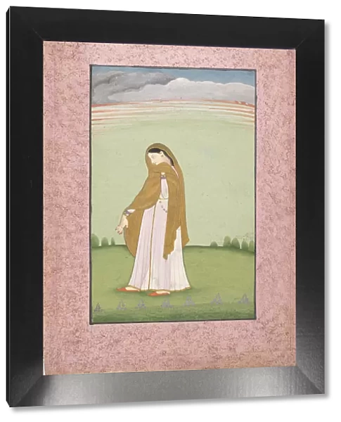 Abhisarika Nayika, a Heroine Longing for Her Lover, ca. 1790-1800. Creator: Unknown