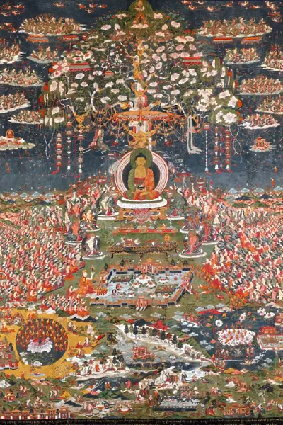 Amitabha, the Buddha of the Western Pure Land (Sukhavati), ca. 1700. Creator: Unknown