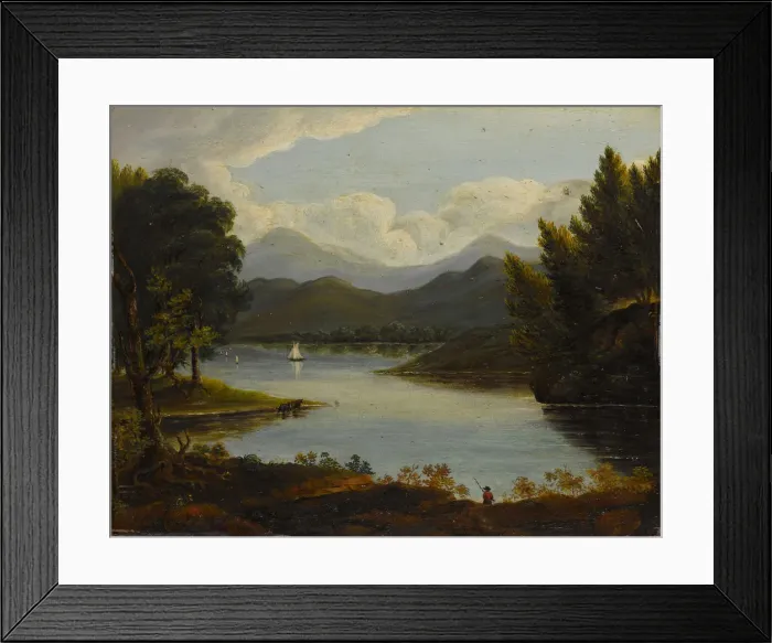 Framed Print : Hudson River Scene, 1830-50. Creator: Victor de Grai