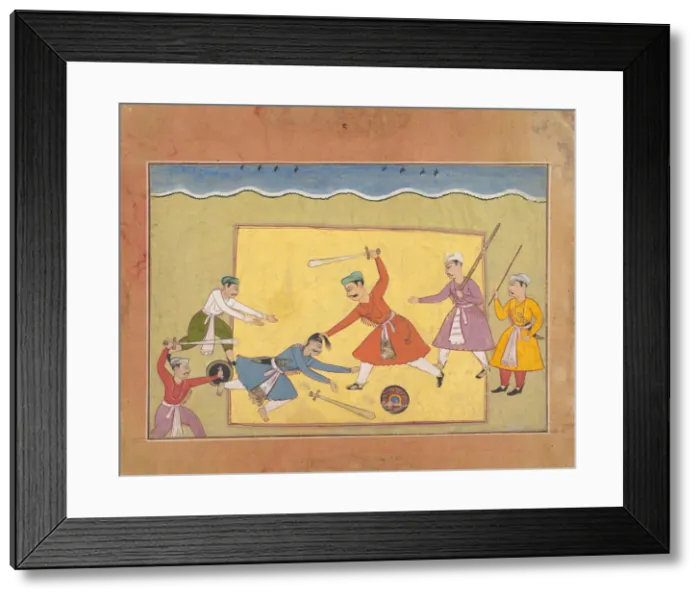 Framed Print : Unidentified Page from a Dispersed Bhagavata Purana (Ancient Stories of Lord Vishnu), ca Framed Print : Unidentified Page from a Dispersed Bhagavata Purana (Ancient Stories of Lord Vishnu), ca