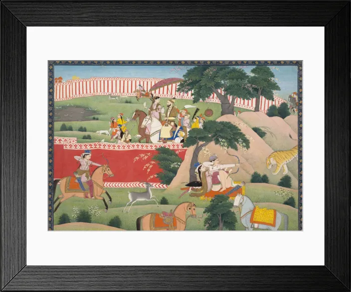 Framed Print : Pleasures of the Hunt, ca. 1800. Creator: Unknown Framed Print : Pleasures of the Hunt, ca. 1800. Creator: Unknown
