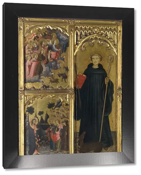 Saint Giles with Christ Triumphant over Satan and the Mission of the Apostles, ca