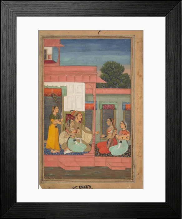 Framed Print : Panchama Ragini: Page from a Ragamala Series (Garland of Musical Modes), ca. 1640 Framed Print : Panchama Ragini: Page from a Ragamala Series (Garland of Musical Modes), ca. 1640