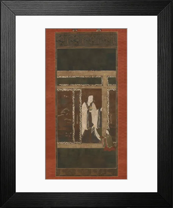 Framed Print : Seiryu Gongen, mid-14th century. Creator: Unknown