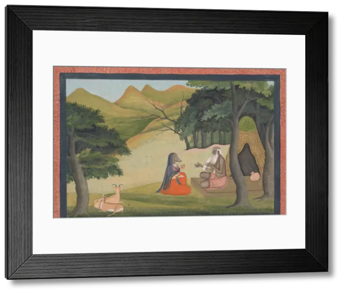 Framed Print : Queen Choladevi Before the Hermit-Sage Angiras... from a Dispersed Vrataraja... ca Framed Print : Queen Choladevi Before the Hermit-Sage Angiras... from a Dispersed Vrataraja... ca