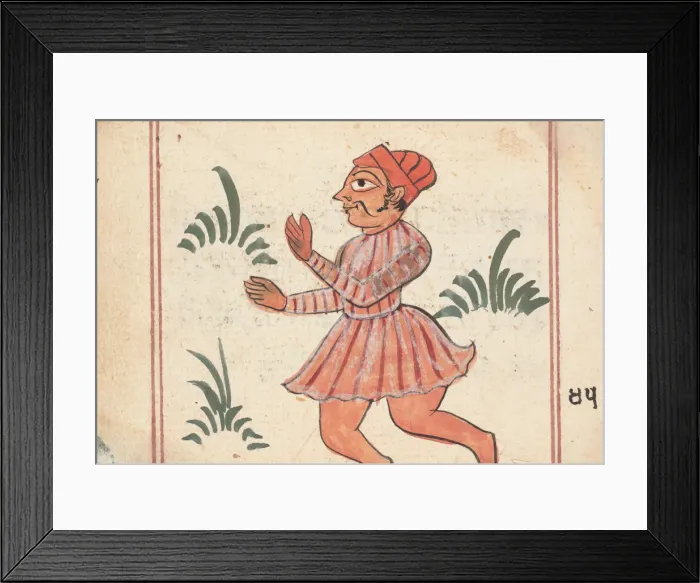 Framed Print : Page from a Book of Omens, ca. 1800. Creator: Unknown Framed Print : Page from a Book of Omens, ca. 1800. Creator: Unknown