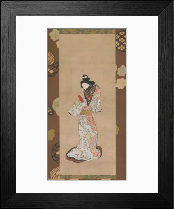 Framed Print : Beauty of the Kanbun Era, late 17th century. Creator: Unknown Framed Print : Beauty of the Kanbun Era, late 17th century. Creator: Unknown