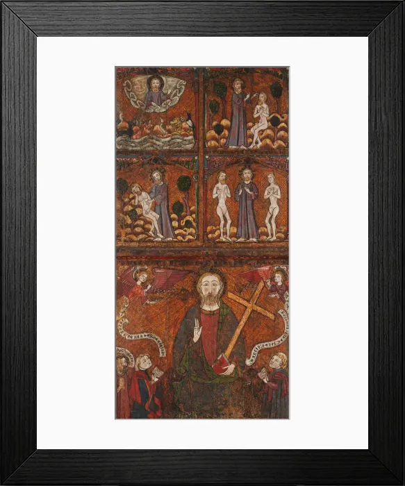 Framed Print : Scenes from the Life of Saint Andrew, late 14th century. Creator: Unknown Framed Print : Scenes from the Life of Saint Andrew, late 14th century. Creator: Unknown