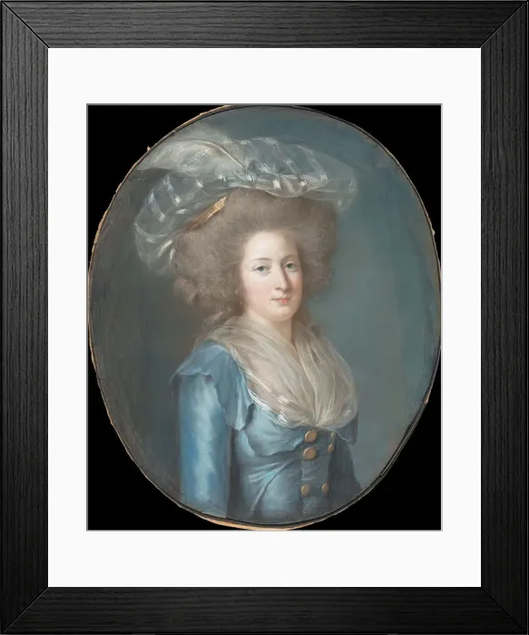 Framed Print : Madame Elisabeth de France (1764-1794), ca. 1787. Creator: Adelaide Labille-Guiard Framed Print : Madame Elisabeth de France (1764-1794), ca. 1787. Creator: Adelaide Labille-Guiard