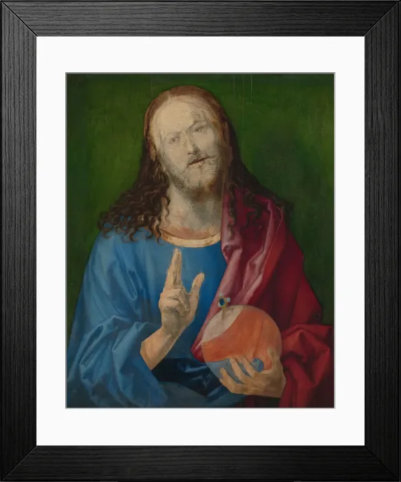 Framed Print : Salvator Mundi, ca. 1505. Creator: Albrecht Durer Framed Print : Salvator Mundi, ca. 1505. Creator: Albrecht Durer
