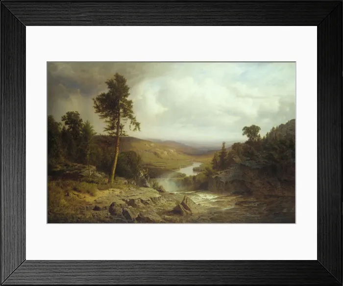 Framed Print : Tennessee, 1866. Creator: Alexander Helwig Wyant Framed Print : Tennessee, 1866. Creator: Alexander Helwig Wyant