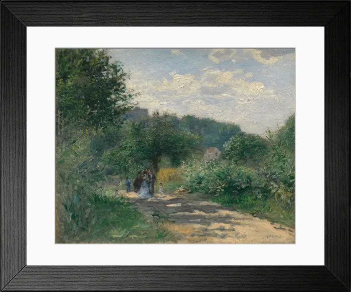 Framed Print : A Road in Louveciennes, ca. 1870. Creator: Pierre-Auguste Renoir Framed Print : A Road in Louveciennes, ca. 1870. Creator: Pierre-Auguste Renoir
