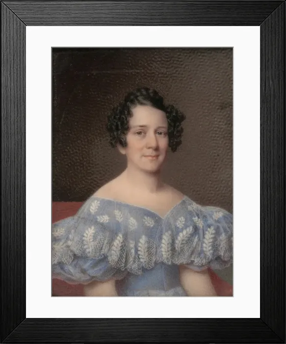 Framed Print : Portrait of a Lady, ca. 1835. Creator: Alvan Clark Framed Print : Portrait of a Lady, ca. 1835. Creator: Alvan Clark