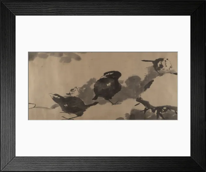 Framed Print : Birds in a lotus pond, ca. 1690. Creator: Bada Shanren Framed Print : Birds in a lotus pond, ca. 1690. Creator: Bada Shanren