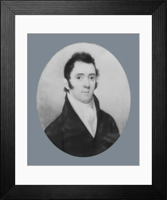 Framed Print : Dr. Valentine Mott, ca. 1820. Creator: Anson Dickinson Framed Print : Dr. Valentine Mott, ca. 1820. Creator: Anson Dickinson
