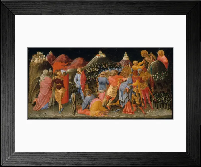Framed Print : The Betrayal of Christ, ca. 1445-50. Creator: Bartolomeo di Tommaso Framed Print : The Betrayal of Christ, ca. 1445-50. Creator: Bartolomeo di Tommaso
