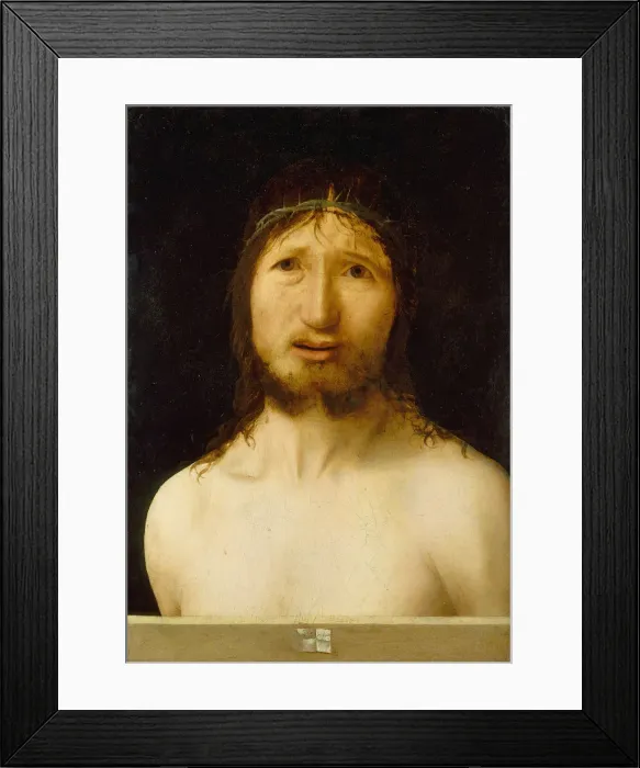 Framed Print : Christ Crowned with Thorns. Creator: Antonello da Messina Framed Print : Christ Crowned with Thorns. Creator: Antonello da Messina