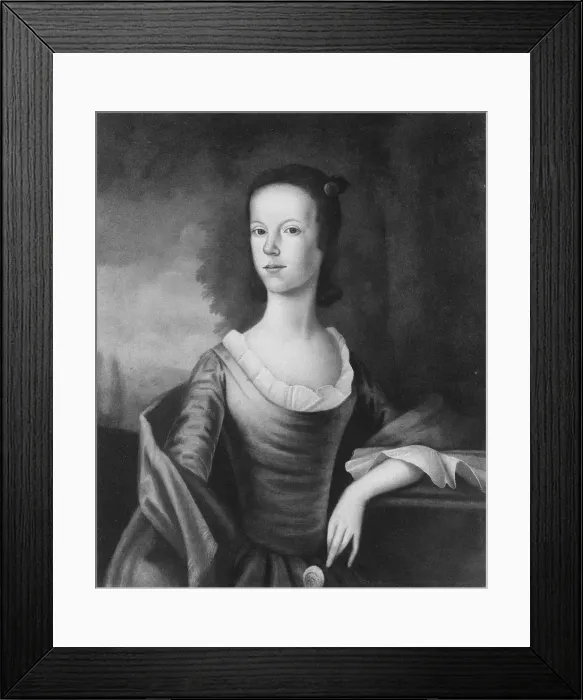 Framed Print : Sarah Ursula Rose, 1756. Creator: Benjamin West Framed Print : Sarah Ursula Rose, 1756. Creator: Benjamin West