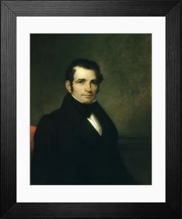 Framed Print : Luman Reed, 1835. Creator: Asher Brown Durand Framed Print : Luman Reed, 1835. Creator: Asher Brown Durand