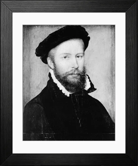 Framed Print : Portrait of a Man. Creator: Corneille de Lyon Framed Print : Portrait of a Man. Creator: Corneille de Lyon