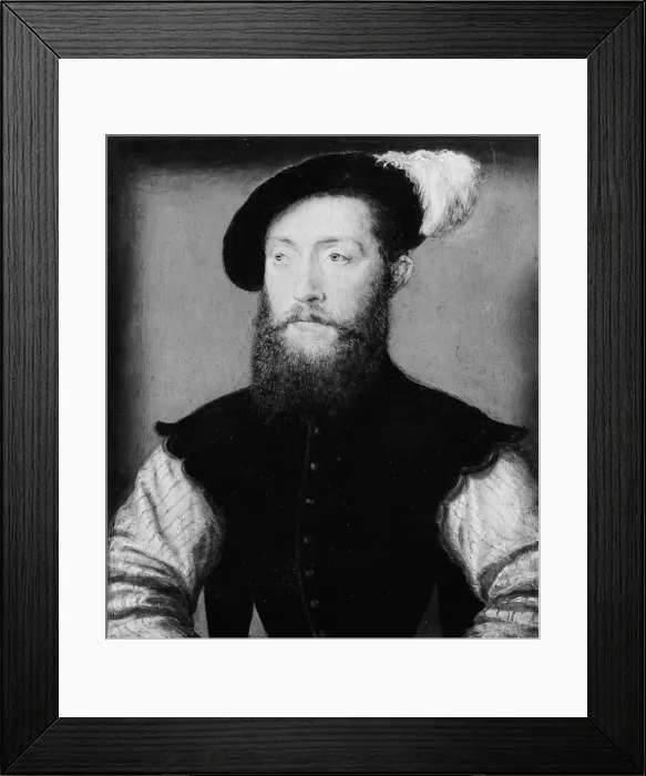 Framed Print : Charles de Cosse (1506-1563), Comte de Brissac. Creator: Corneille de Lyon Framed Print : Charles de Cosse (1506-1563), Comte de Brissac. Creator: Corneille de Lyon