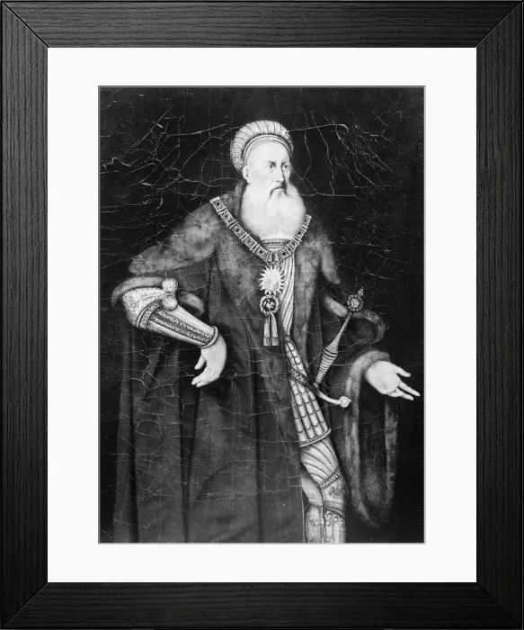 Framed Print : Friedrich I (1460-1536), Margrave of Brandenburg-Ansbach. Creator: Franz Wolfgang Rohrich Framed Print : Friedrich I (1460-1536), Margrave of Brandenburg-Ansbach. Creator: Franz Wolfgang Rohrich