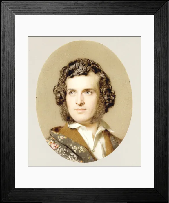 Framed Print : Self-Portrait, ca. 1850. Creator: John Faed Framed Print : Self-Portrait, ca. 1850. Creator: John Faed