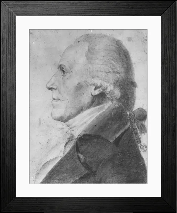 Framed Print : Portrait of a Man, 1797-98. Creator: Charles Balthazar Julien Fevret de Saint-Memin Framed Print : Portrait of a Man, 1797-98. Creator: Charles Balthazar Julien Fevret de Saint-Memin